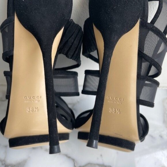 GUCCI - RUNWAY sandals NEW ! Sz 8.5 - Picture 6 of 9